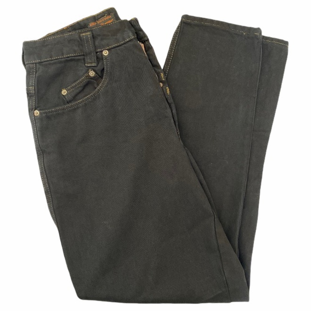 Vintage Red Button Jeans